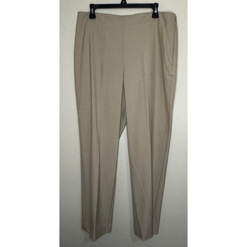 NWT Talbots Dress Pants Size 14 Hollywood Brown Side Zip Above Waist Straight